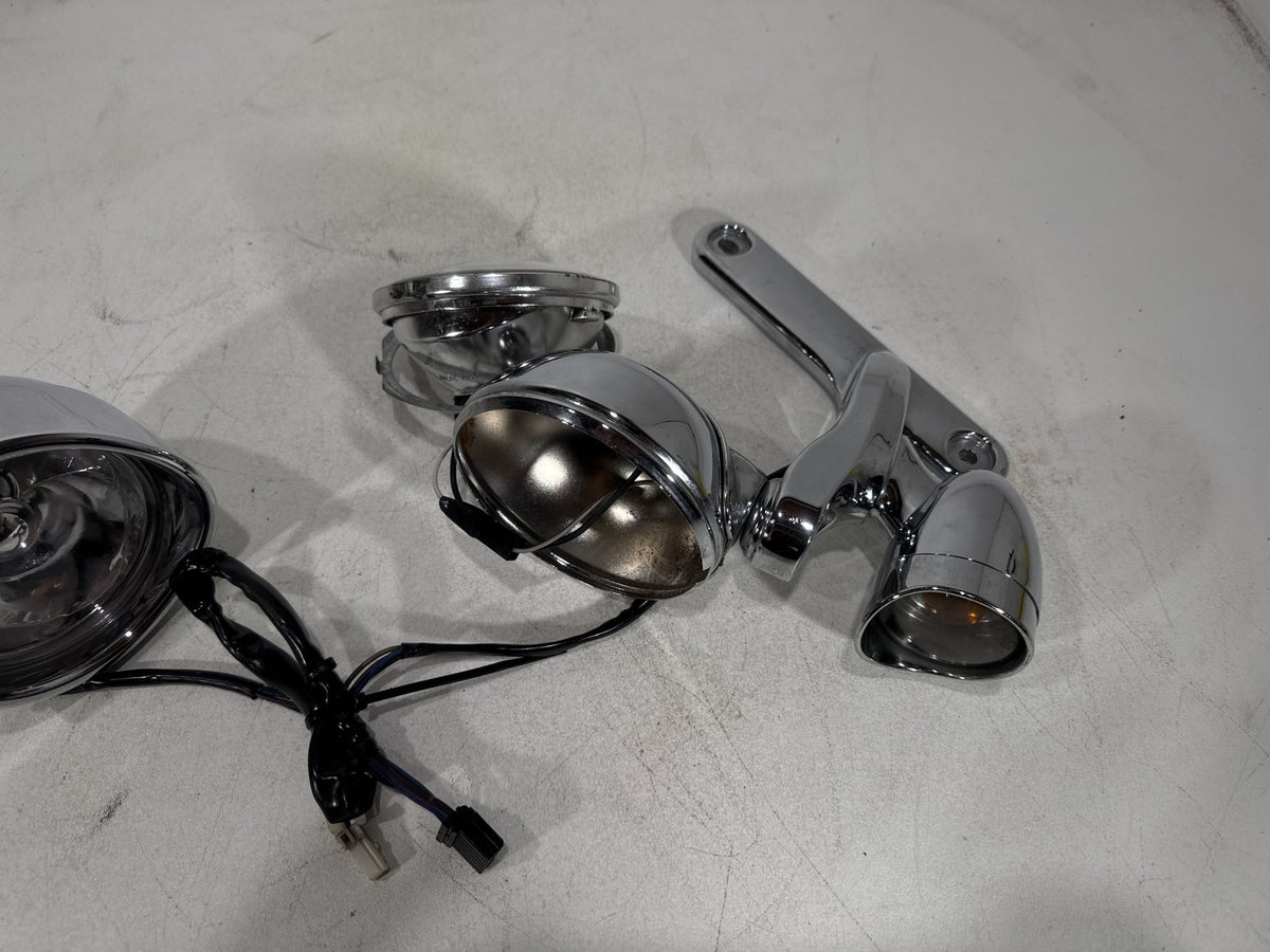 04 Harley Electra Glide CVO Screamin OEM Front Left Right Turn Signal Indicators