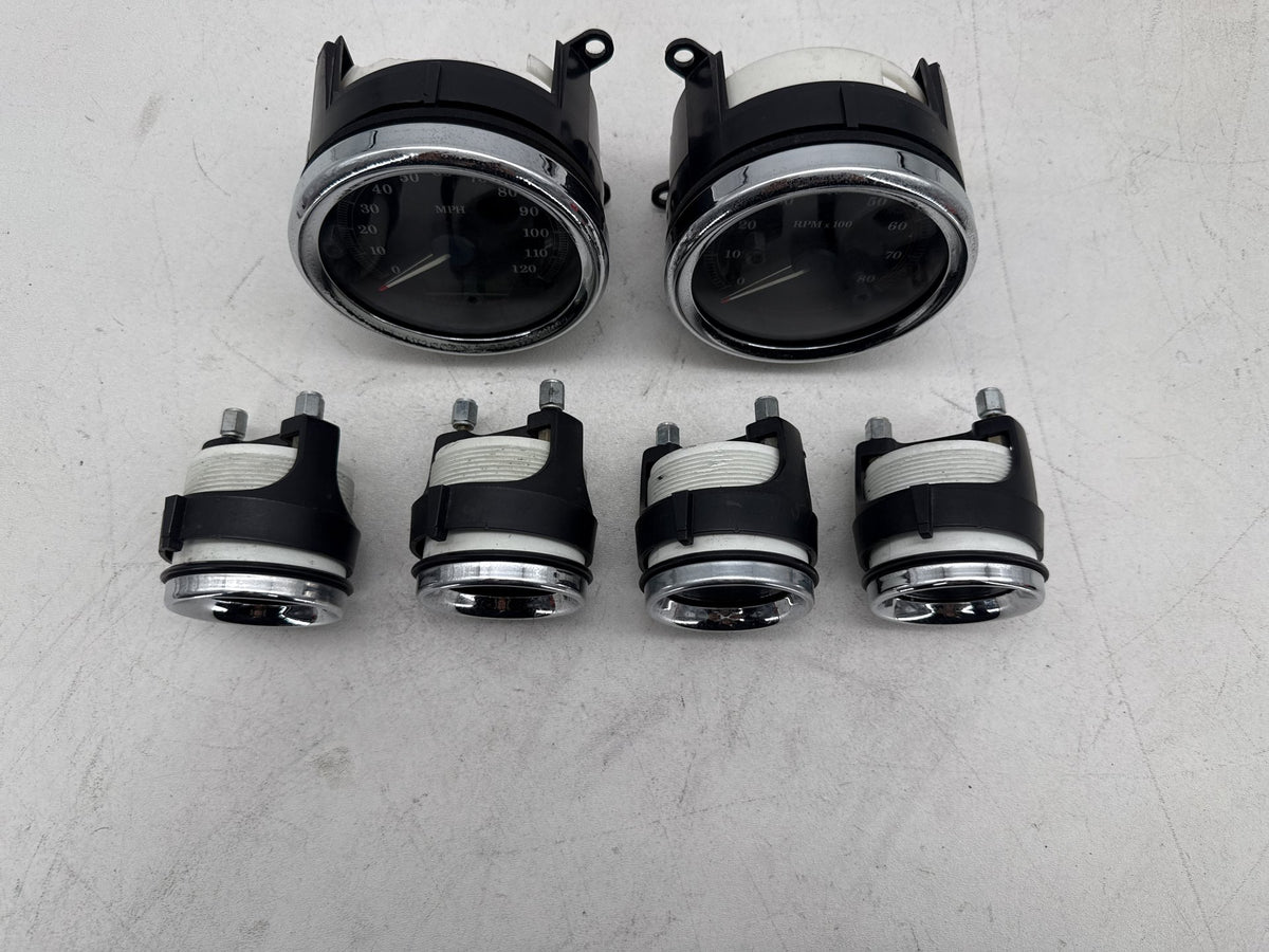 09 Harley Electra Glide Touring Ultra OEM Air Oil Volt Fuel Tacho Speedo Gauges