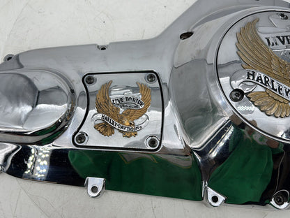 95 Harley Touring Electra Glide Classic Outer Primary Clutch Cover Golden Eagle