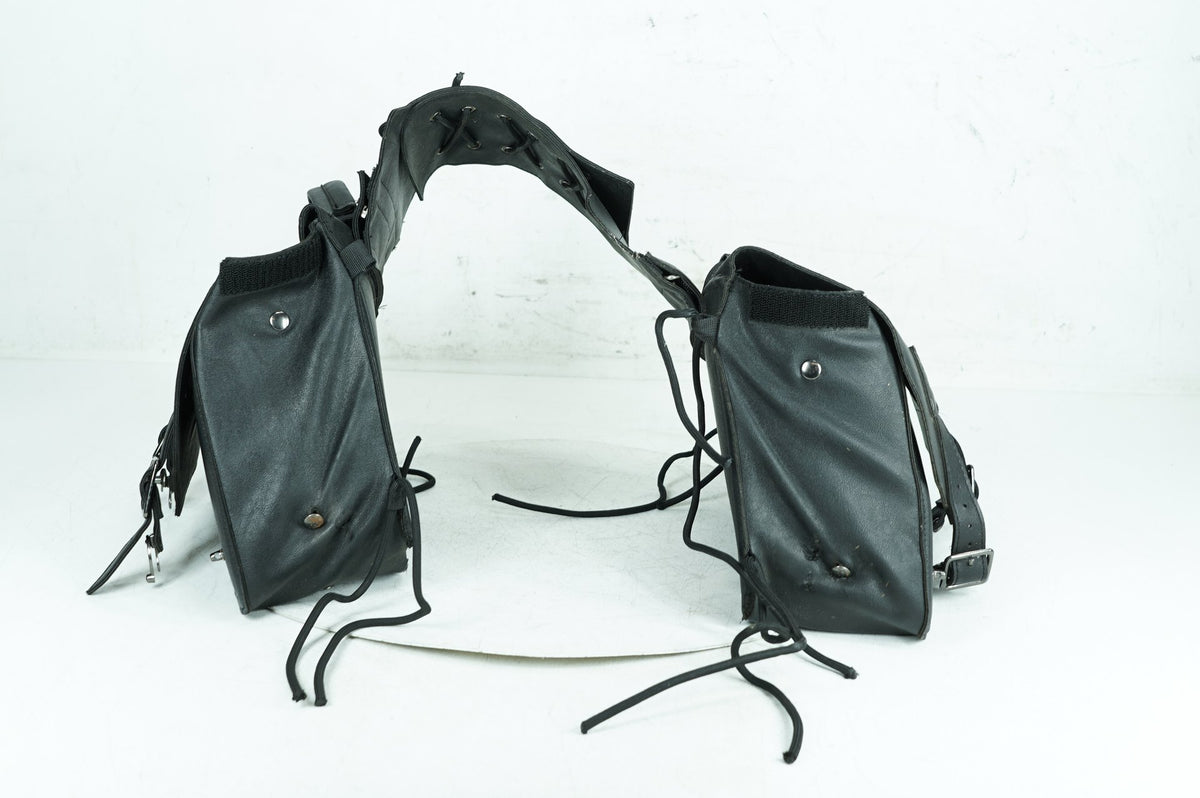 2015 Harley Dyna FXDB Street Bob OEM Rear Left Right Saddlebags Luggage Leather