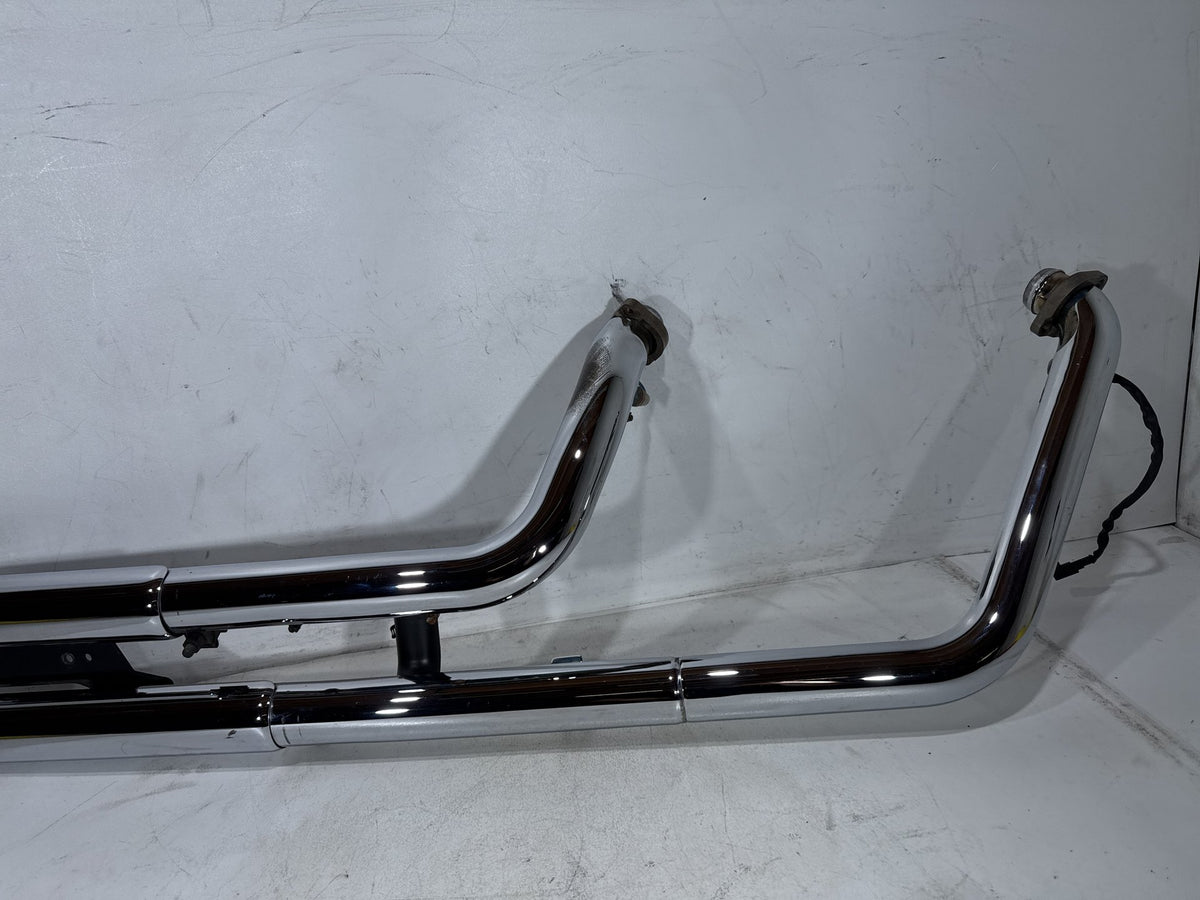 2011 Harley Softail Deluxe FLSTN OEM Exhaust Header Pipes Muffler Vance & Hines
