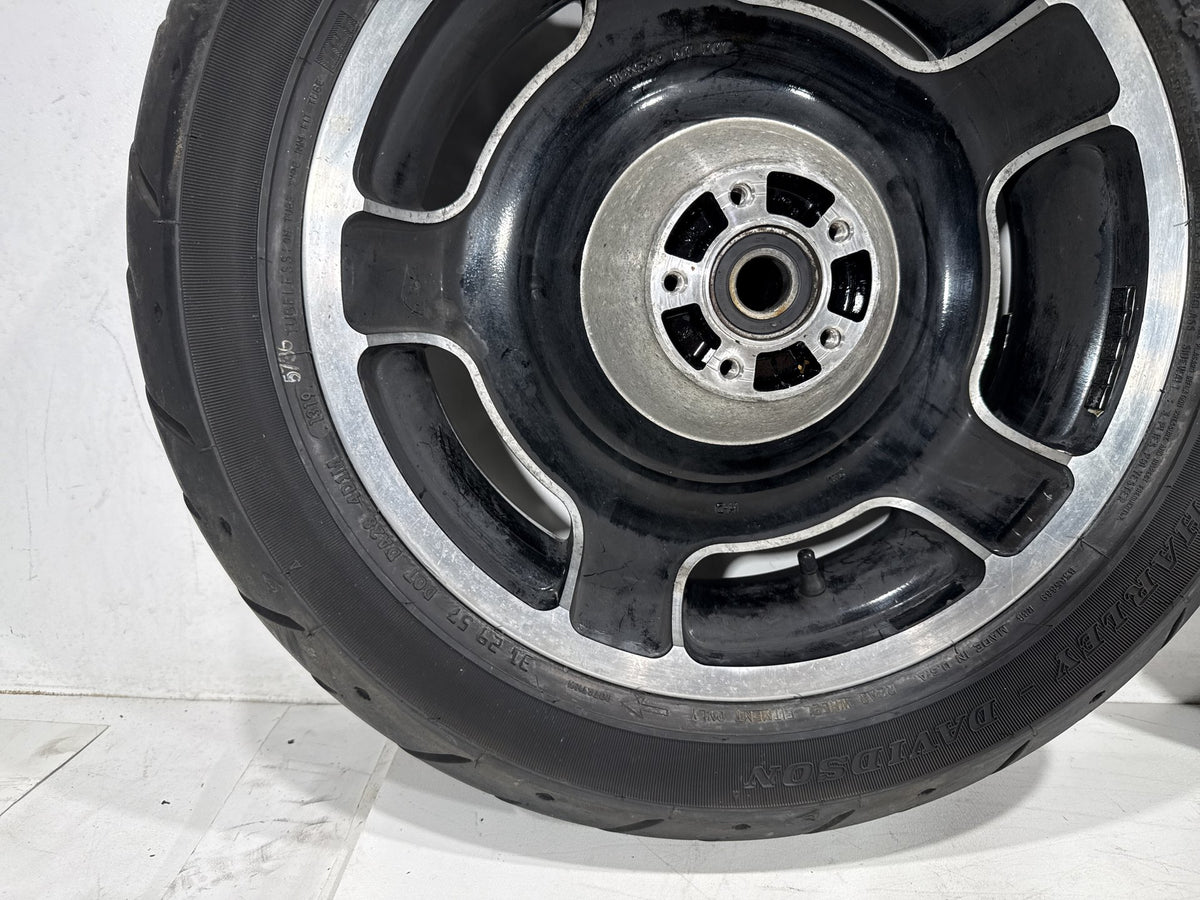 2010 Harley Road King Touring Police OEM Front & Rear Wheel Rim Tire 17" 16"