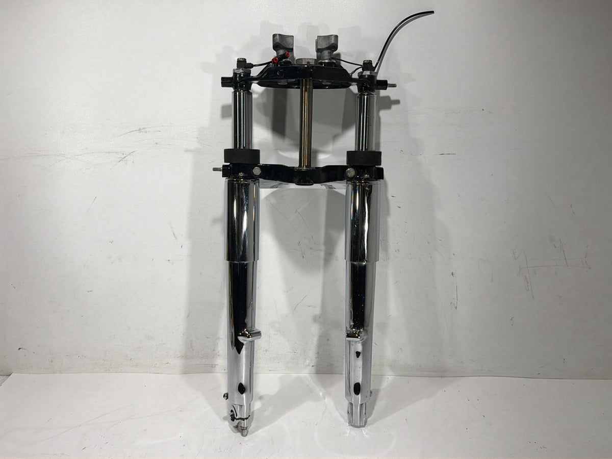 1997 Harley Road King Touring Front Triple Tree Set & LH RH Fork Legs Sliders