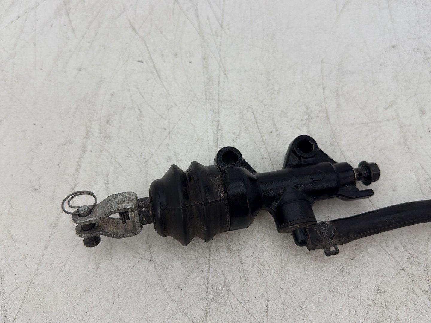 2013 Harley Forty-Eight Sportster 1200X OEM Rear Brake Master Cylinder Bottle Brake Line