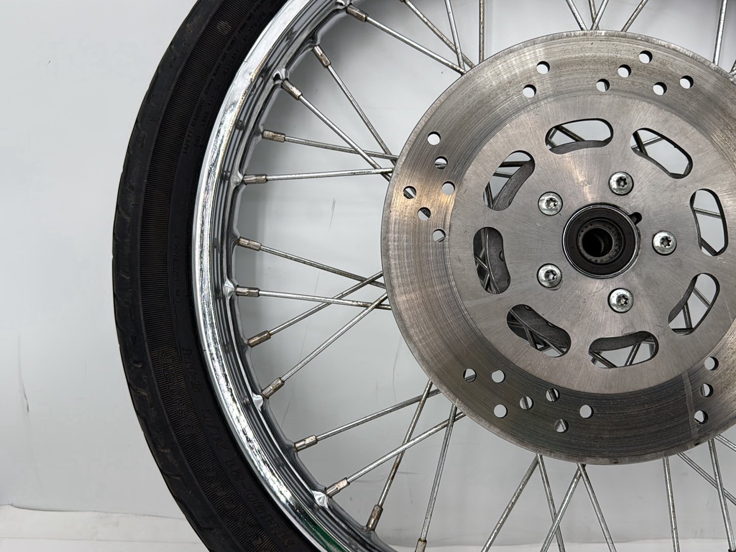 1993 Harley Sportster XLH883H Hugger 883 OEM Front Wheel Rim Tire Spoked