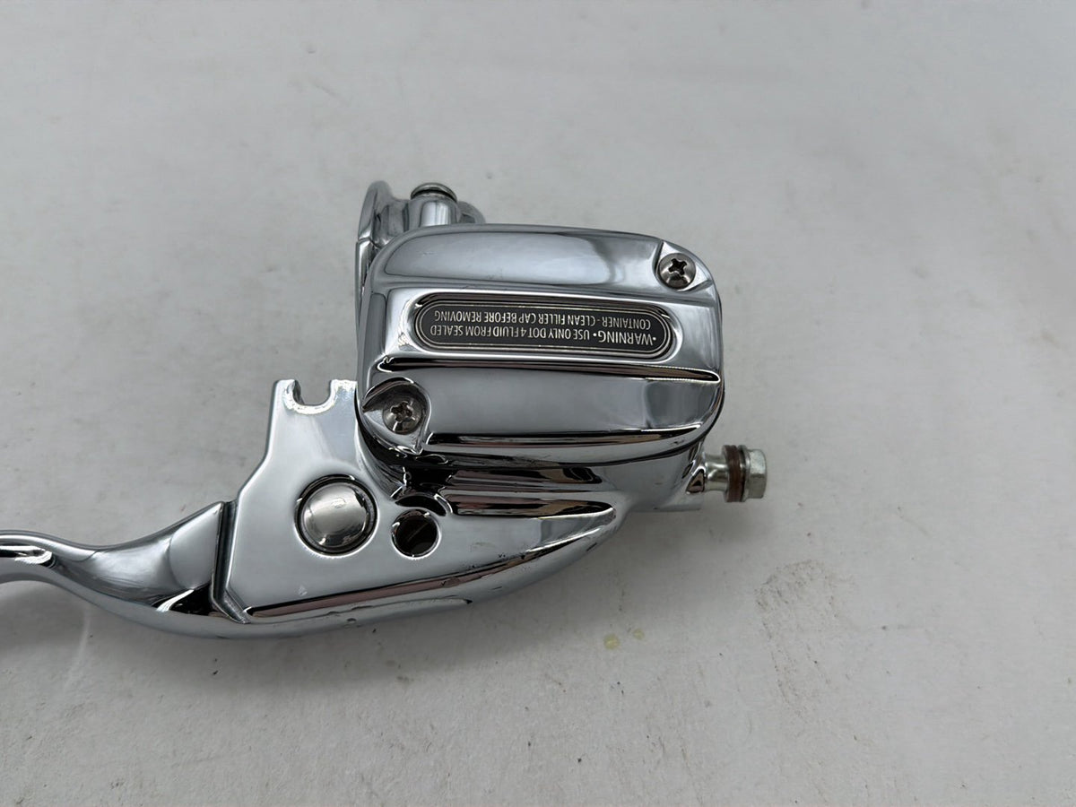 10 Harley Street Glide Touring OEM Front RH Brake Lever Master Cylinder CHROME
