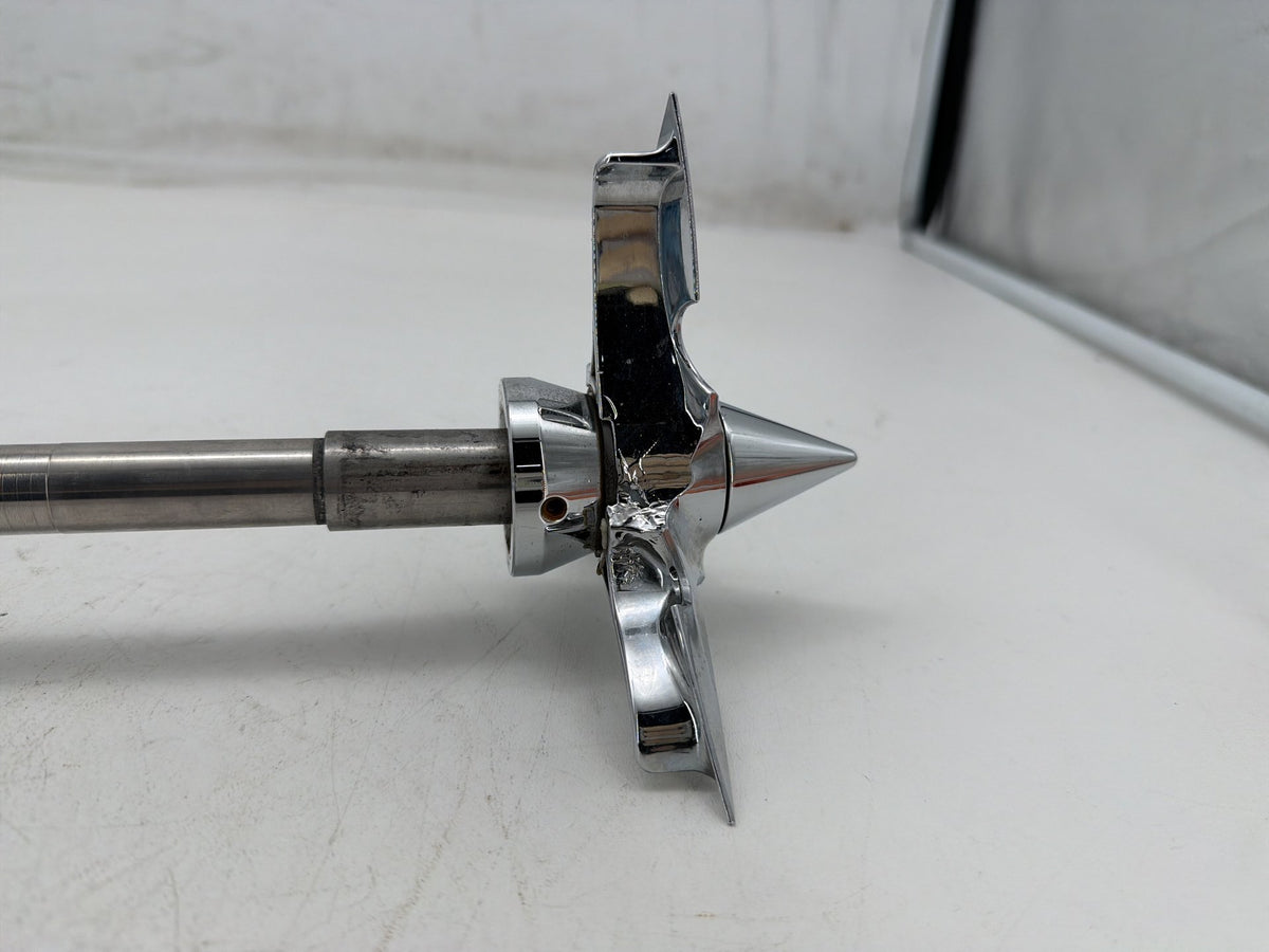 2001 Harley Softail Standard OEM Front Wheel Axle Bolt Shaft w/ Spearhead Caps