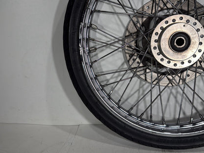 2005 Harley Sportster XL883C 883 Custom OEM Front Wheel Rim Tire Spoked