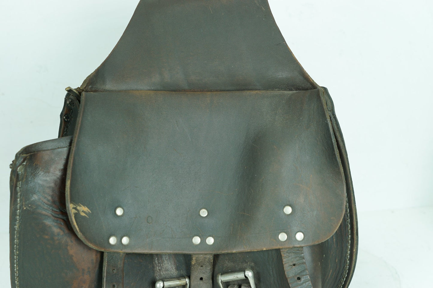 1984 - 1990 Harley-Davidson Sportster  Rear Left Right Saddlebags Luggage Leather Vintage