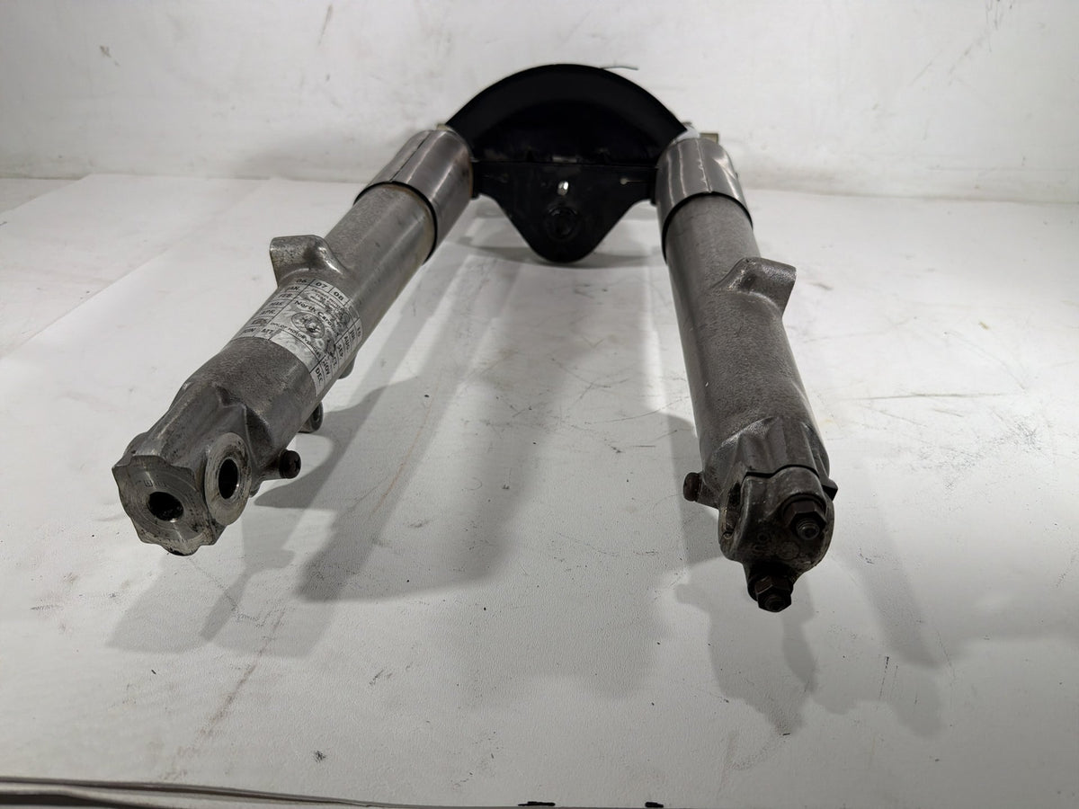 91 Harley Electra Glide Touring Front Triple Tree Set & LH RH Fork Legs Sliders