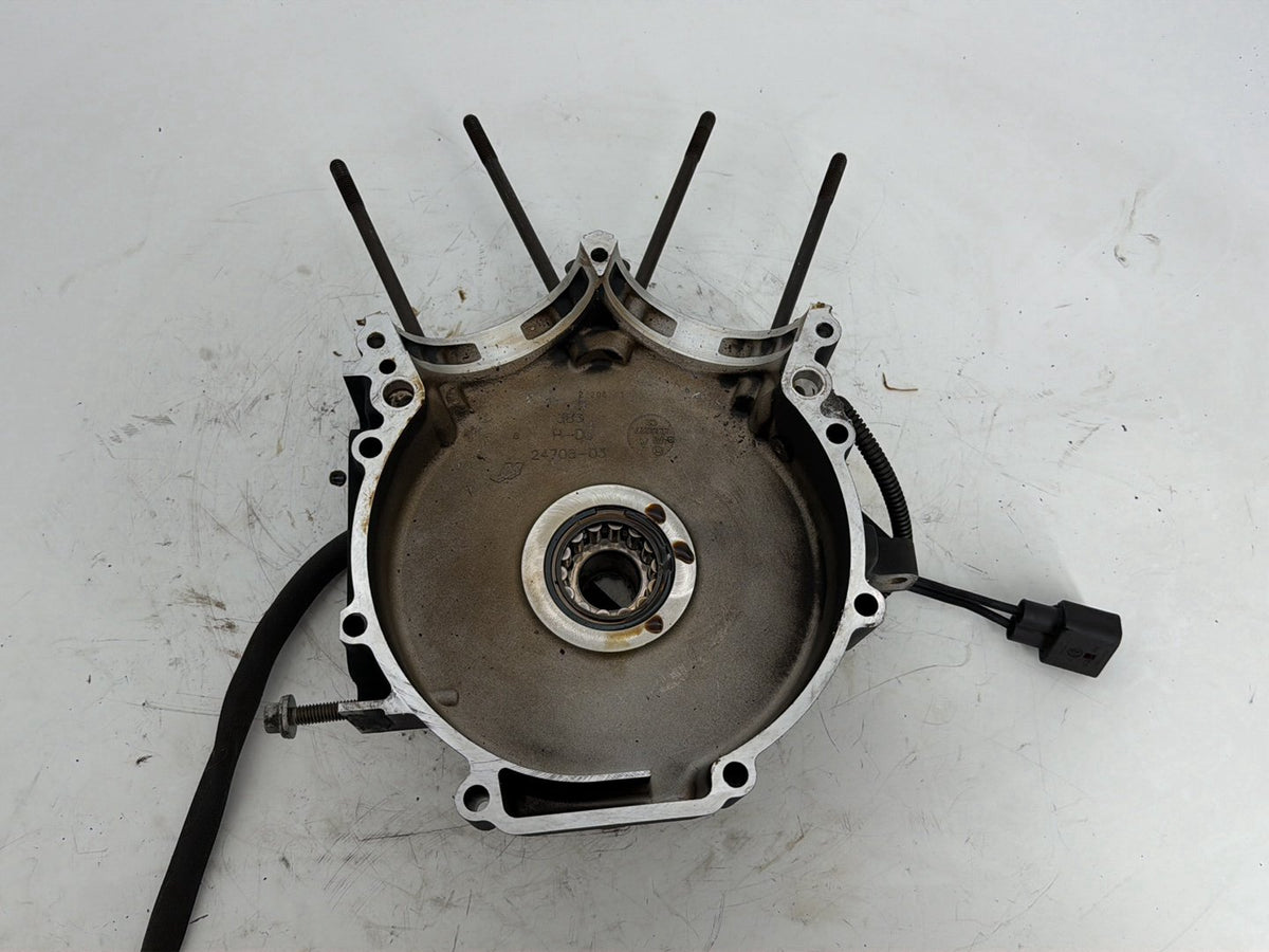2008 Harley Touring FLHTCUI Electra Ultra OEM Crankcase Shaft Engine Motor Cover