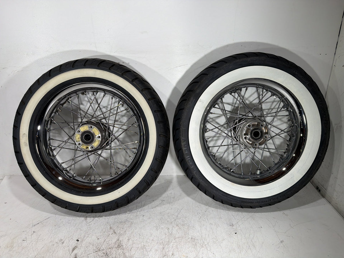 2004 Harley Electra Glide CVO Screamin OEM Front Rear Wheel Rim Tire Spoked 16"
