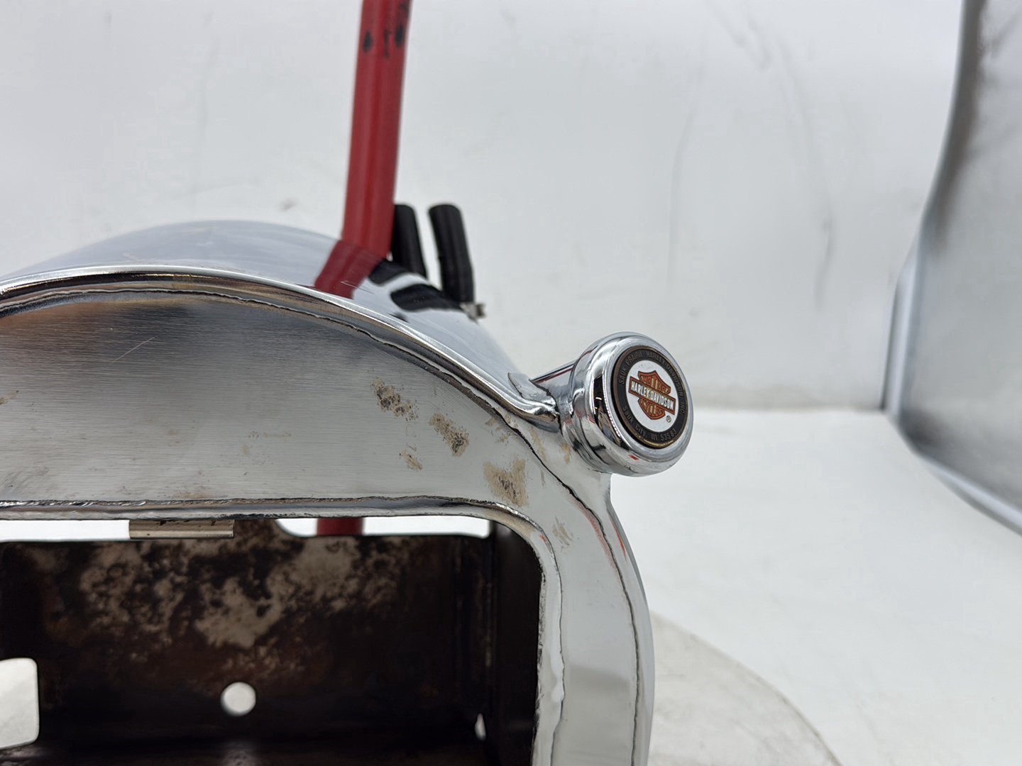 97 Harley Softail Heritage Classic Oil Tank Reservoir Bottle Canister &amp; Dipstick
