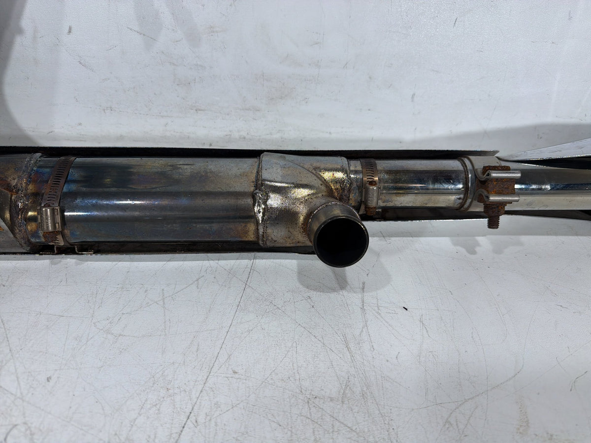 09 Harley Street Glide Touring Exhaust Header Pipes Muffler BENT SCRATCHED