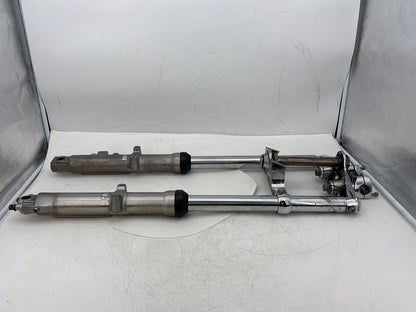 2005 Harley Dyna FXDWG Wide Glide OEM Front Triple Tree Set & LH RH Fork Legs Sliders