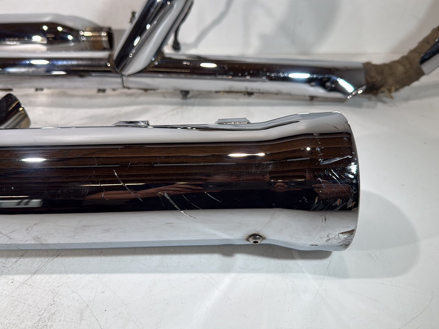 2008 Harley Touring Electra Glide Ultra OEM Exhaust Header Pipes Muffler COBRA