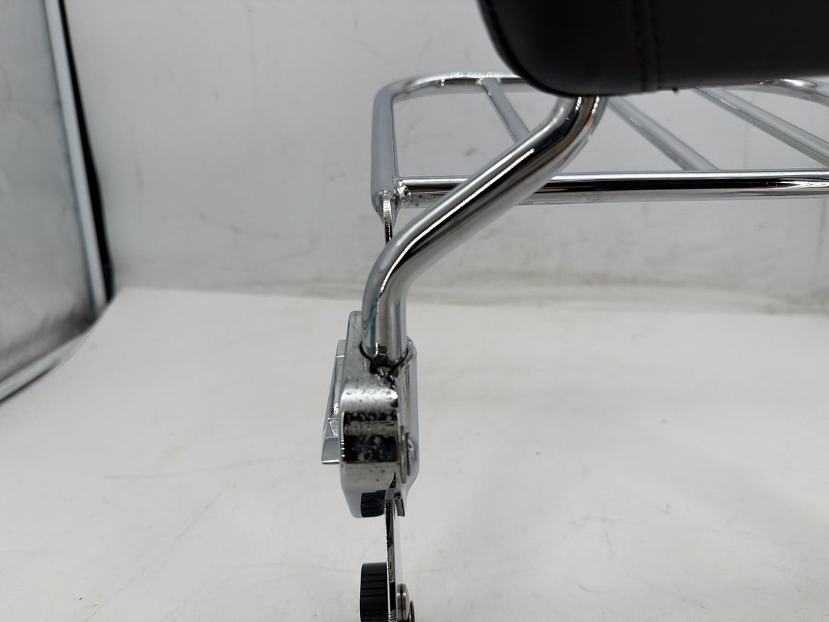 02 Harley Electra Glide Touring FLHT OEM Rear Sissy Bar w/ Backrest Cushion Pad
