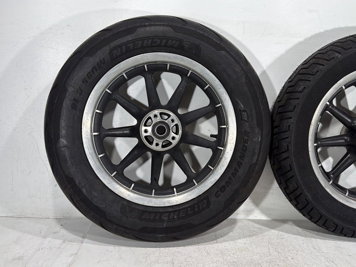 2005 Harley Road King Touring Police OEM Front & Rear Wheel Rim Tire 16"