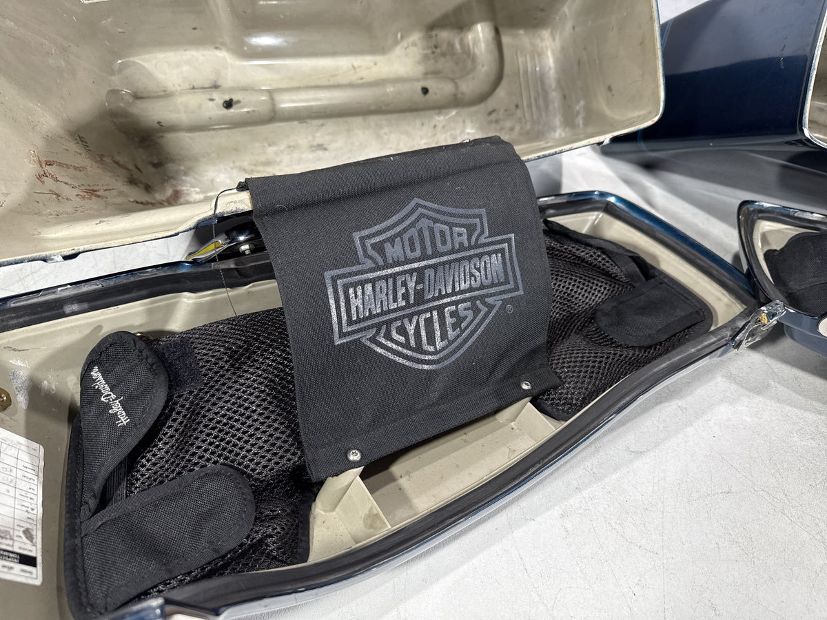 02 Harley Electra Glide Touring Classic OEM Left Right Saddlebags Luggage NOKey