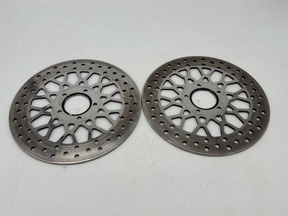 2005 Harley Electra Glide Touring CVO Eagle OEM Front Brake Rotors Disc Pair