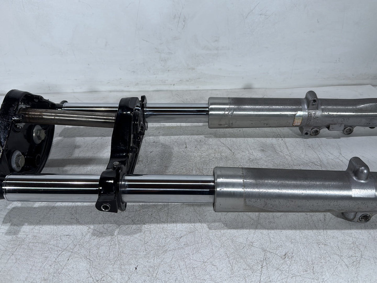 10 Harley Electra Glide Touring Front Triple Tree Set & LH RH Fork Legs Sliders