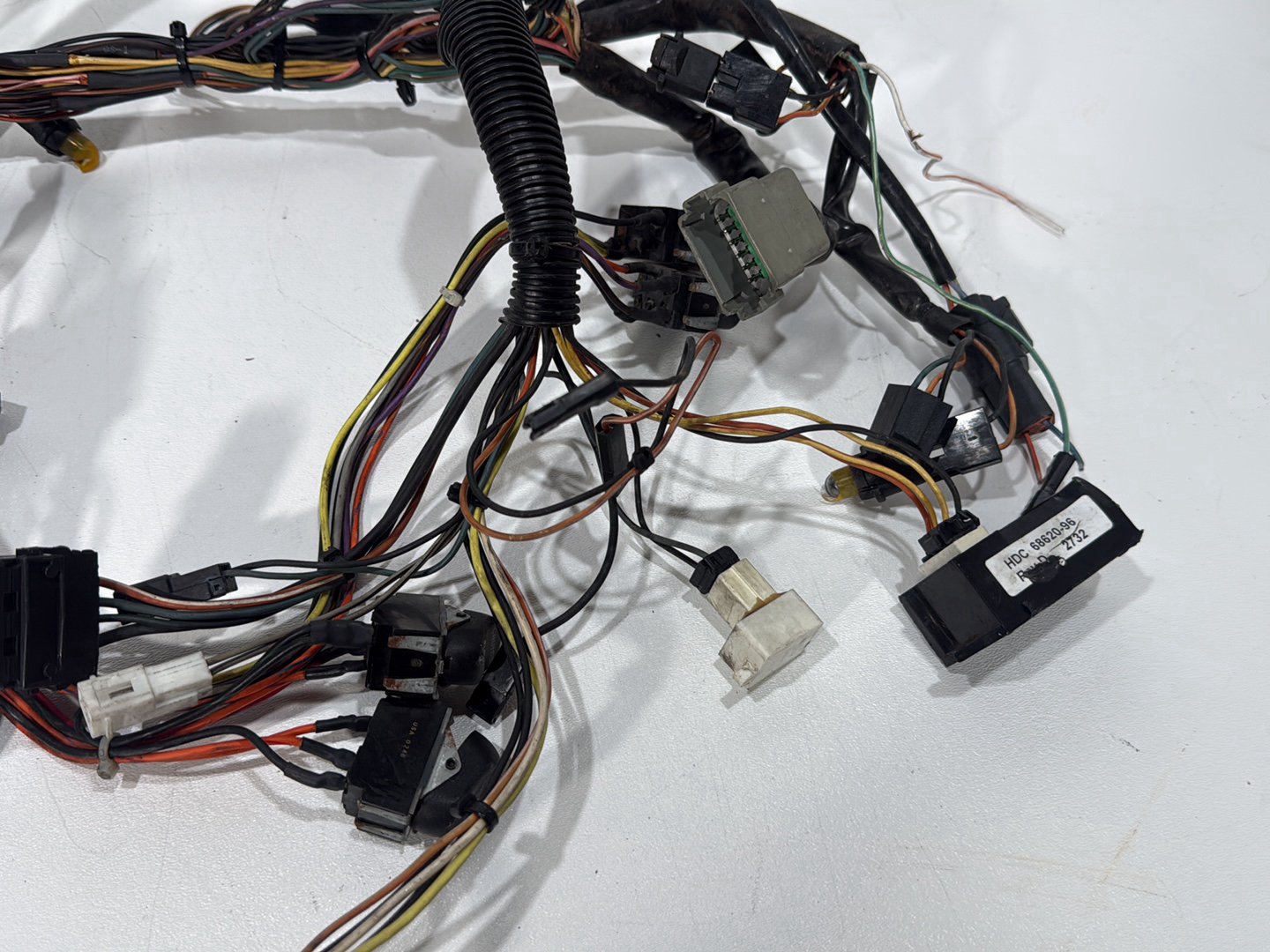 2003 Harley Electra Glide Touring Ultra FLHTCUI OEM Front Sub Wiring Harness Loom Interconnect