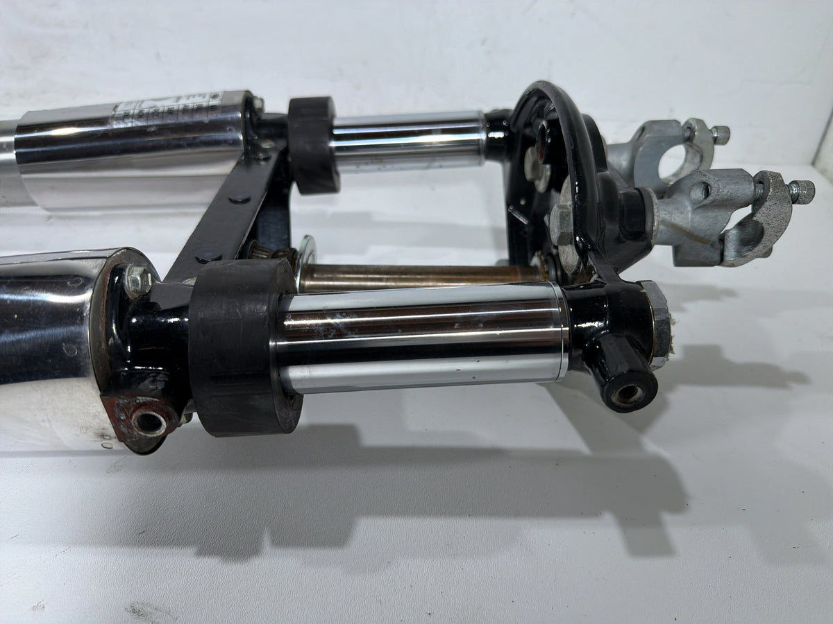 04 Harley Electra Touring Ultra Front Triple Tree Set & LH RH Fork Legs Sliders