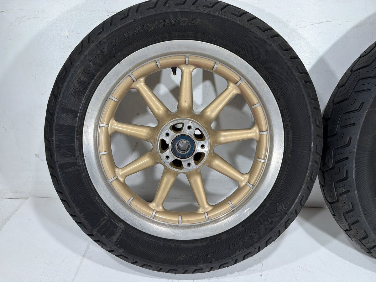 2004 Harley Electra Glide Touring Ultra OEM Front & Rear Wheel Rim Tire 16"