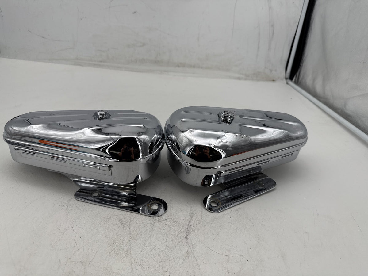 2008 Harley Softail Kidney Left Right Storage Media Compartment Glove Box NO Key