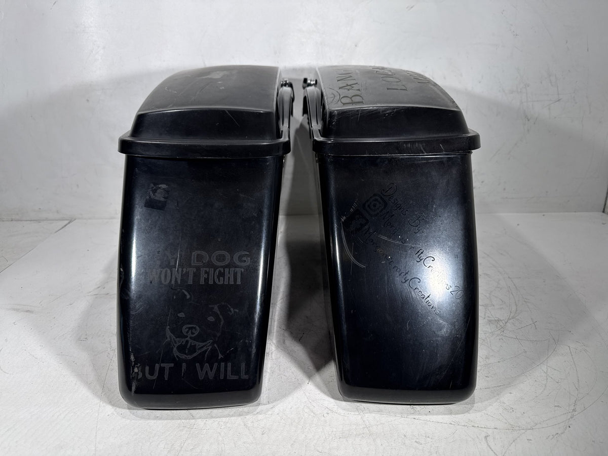 11 Harley Street Glide Touring FLHX-103 OEM Left Right Saddlebags Luggage NOKey