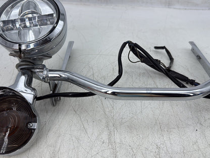 2000 Harley Softail FLSTC Heritage Classic OEM Front Turn Signal Indicators Aux Light Bar