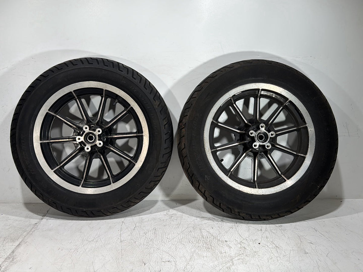1997 Harley Road King Touring Police Front & Rear Wheel Rim Tire 43402-87A 16"