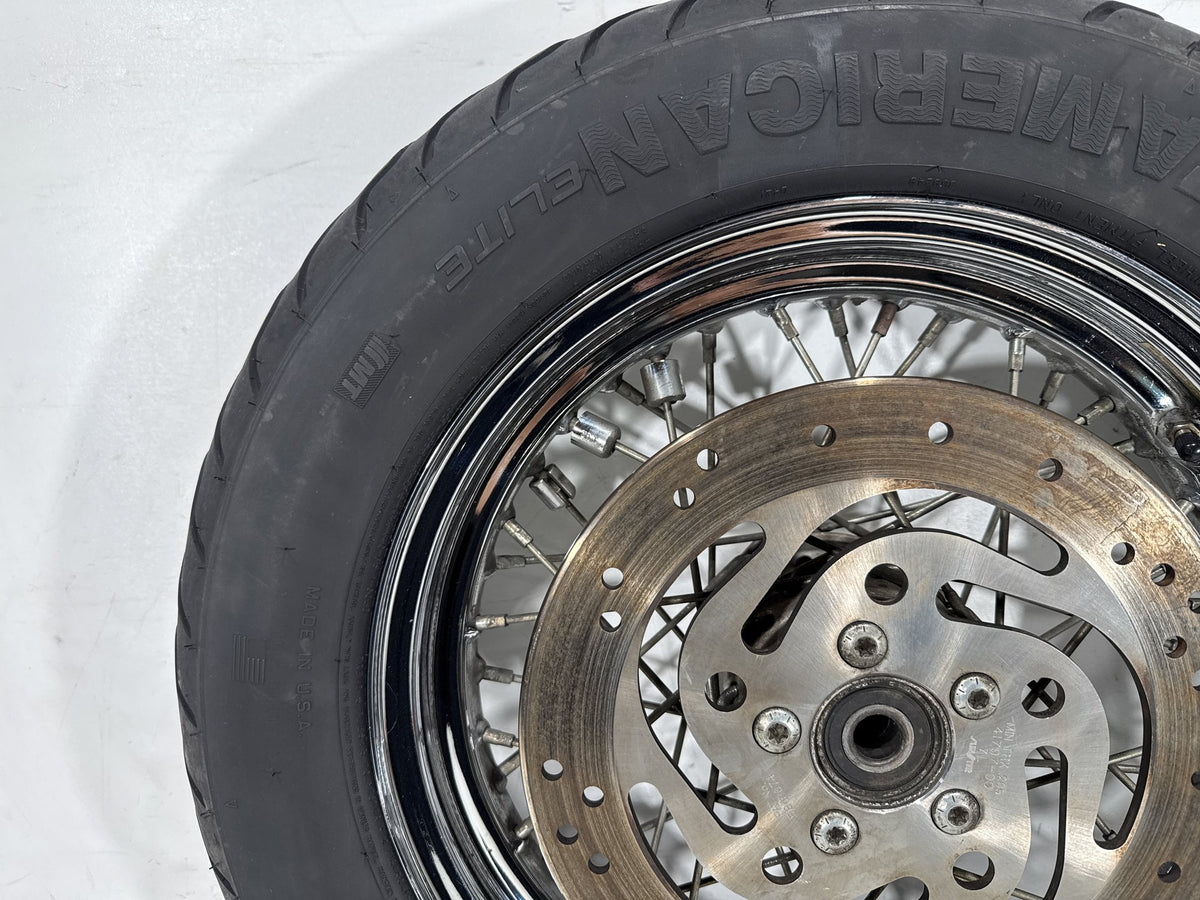 2001 Harley Heritage Softail Classic OEM Rear Wheel Rim Tire Spoked MT90B16 16"
