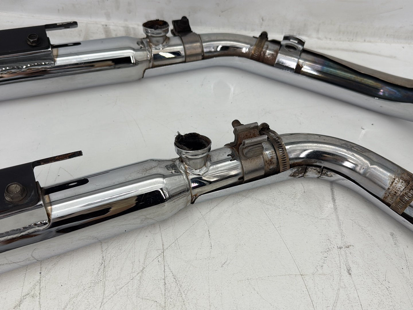 2008 Harley Sportster XL883L 883 Low OEM Exhaust Header Pipes Muffler 64842-04