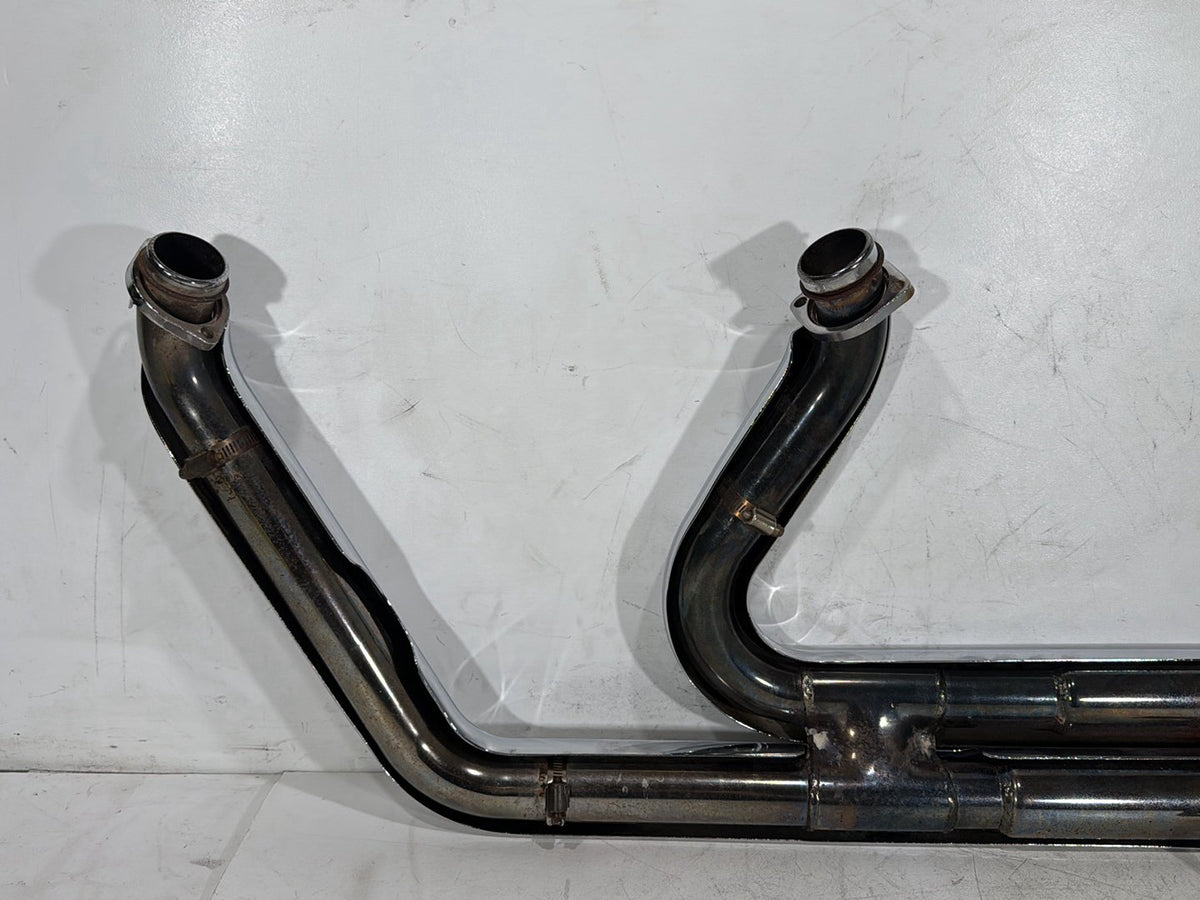 2003 Harley Softail Deuce FXSTD OEM Exhaust Header Pipes Vance & Hines SCRATCHED