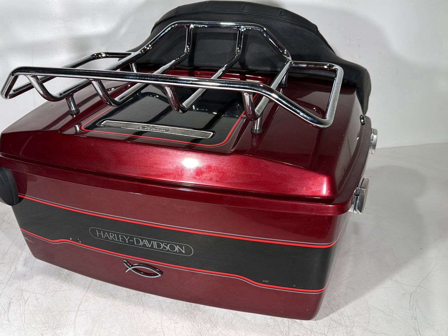 1999 - 2006 Harley-Davidson Touring Electra Glide Classic Pass Backrest Tour Pak Luggage NOKey