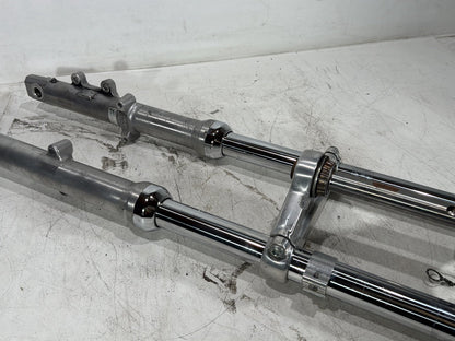 2004 Harley Dyna Super Glide FXDI OEM Front Triple Tree Set & LH RH Fork Legs Sliders