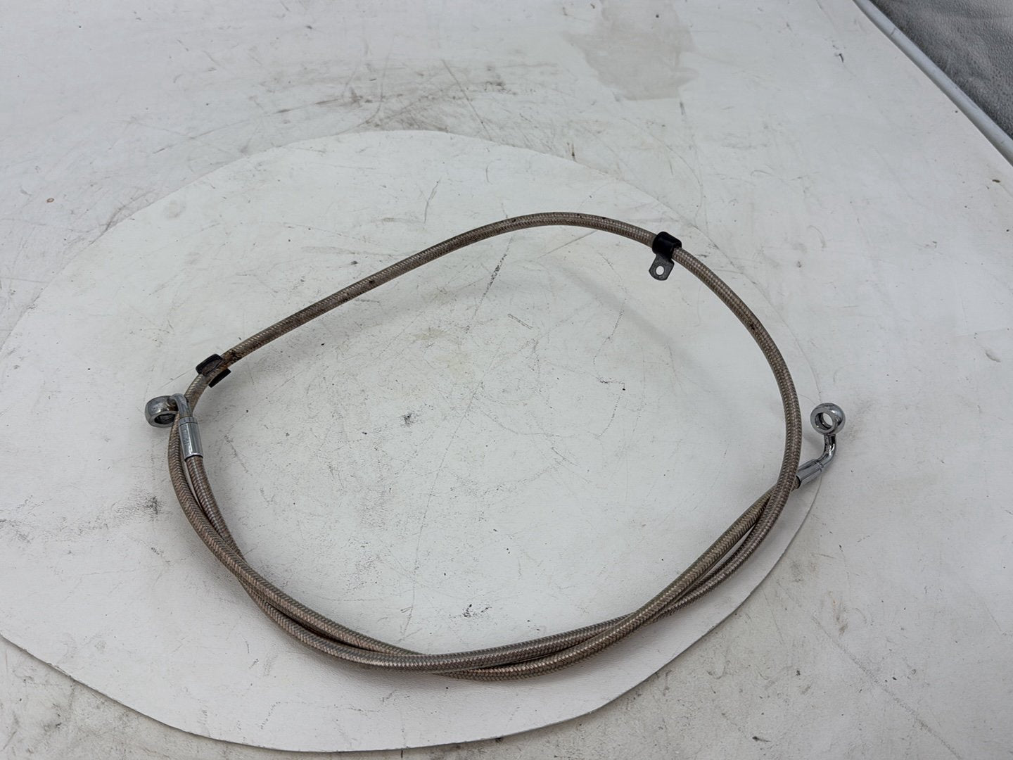 2006 Harley Dyna Super Glide Custom FXDCI OEM Front Brake Hose Line Pipe