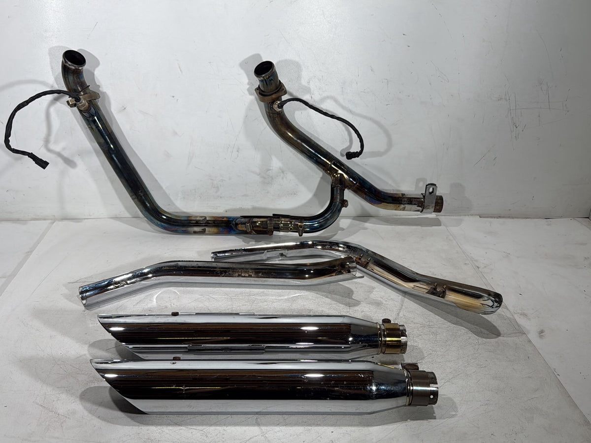 2006 Harley Dyna Super Glide FXDI OEM Exhaust Header Pipes Muffler