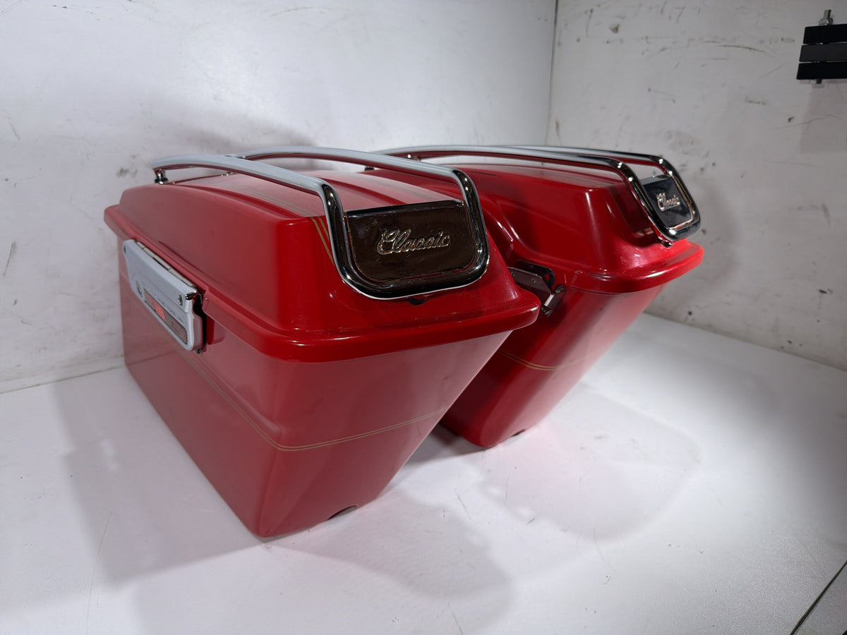 2004 Harley Electra Glide Touring Ultra OEM Left Right Saddlebags Luggage NOKey