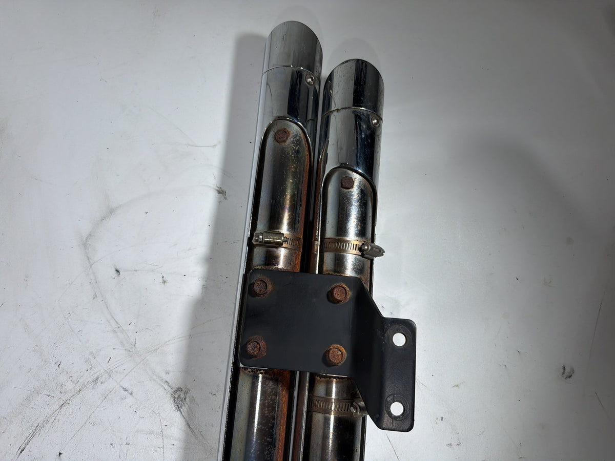 2006 Harley Softail Deuce FXSTDI OEM Exhaust Header Pipes Vance & Hines
