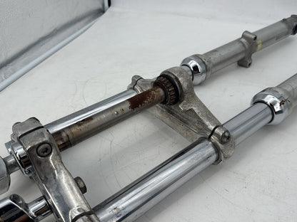 2009 Harley Sportster 1200 Low OEM Front Triple Tree Set LH RH Fork Legs Sliders