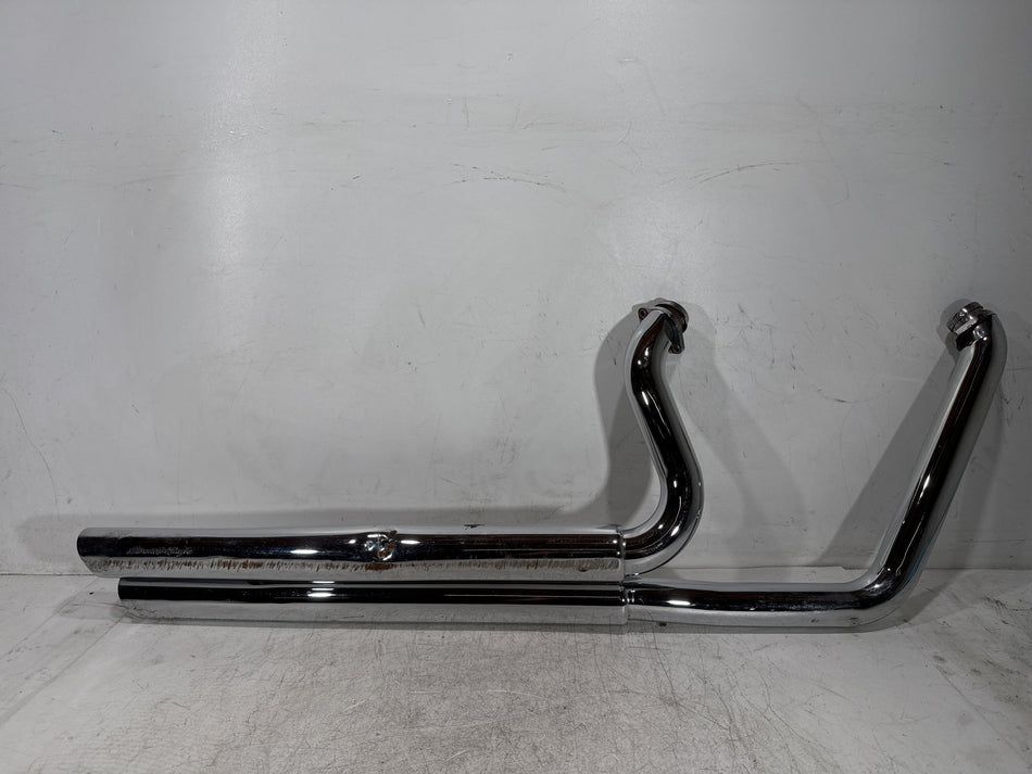 01 Harley Fat Boy Softail FLSTF OEM Exhaust Header Muffler Pipes Screamin Eagle