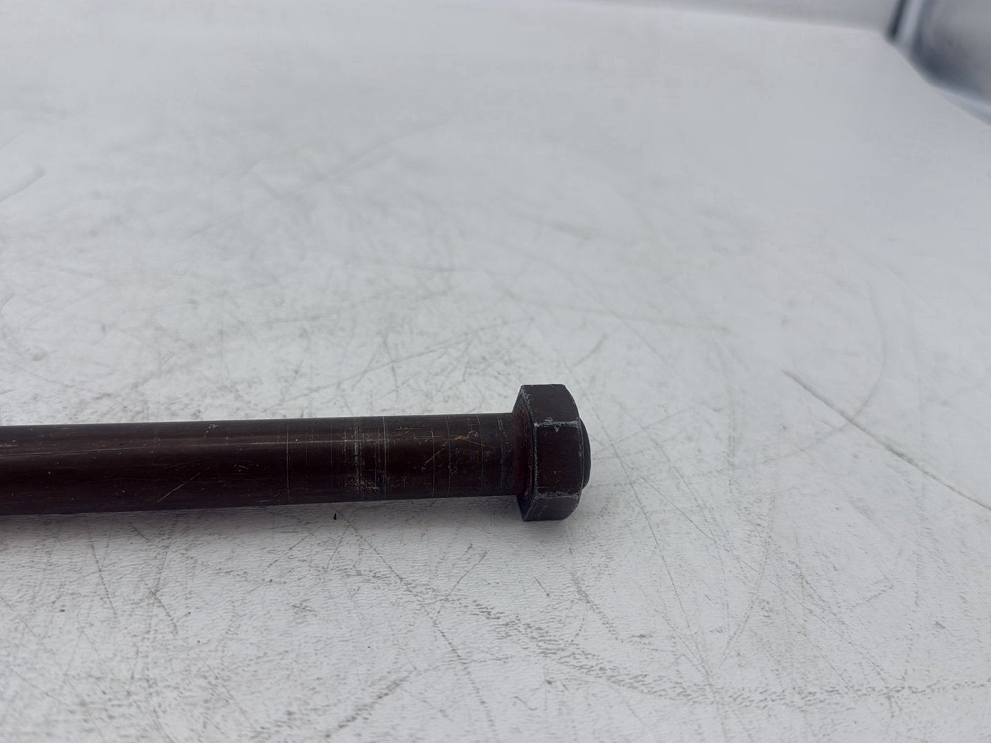 2005 Harley Dyna FXDWG Wide Glide OEM Rear Fork Swingarm Pivot Bolt Shaft