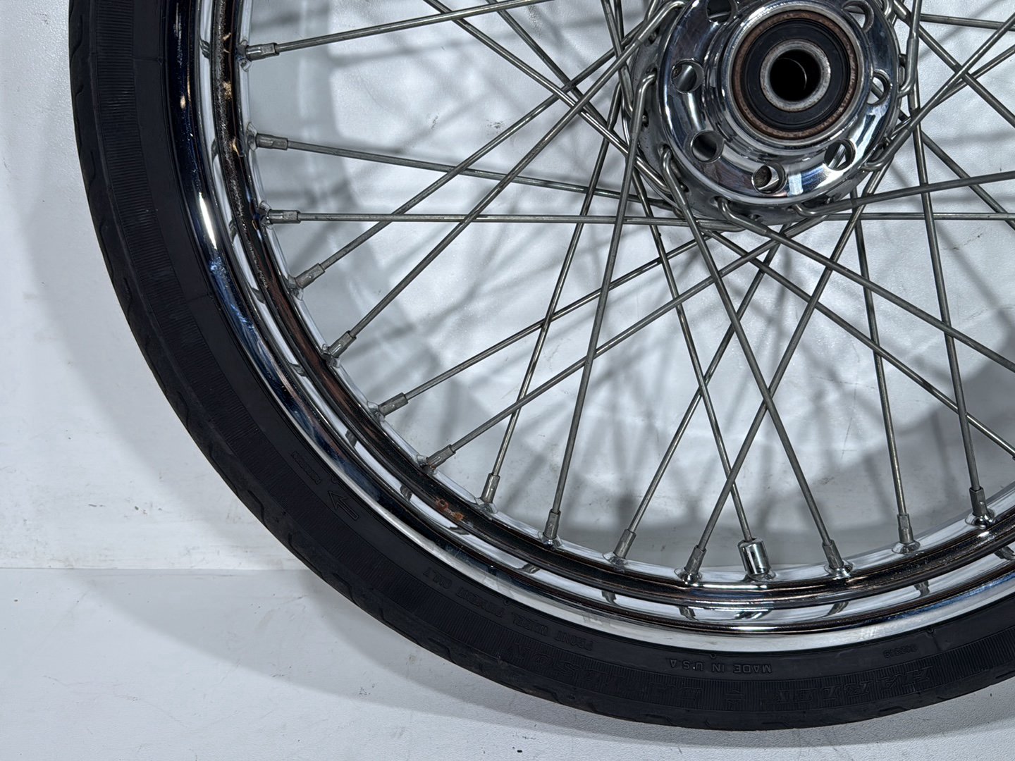 2000 Harley Dyna FXDWG Wide Glide OEM Front Wheel Rim Tire Spoked