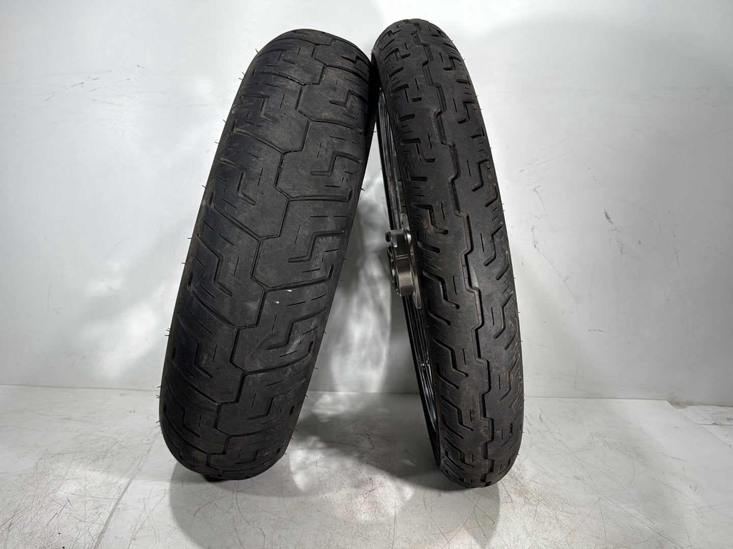 2007 Harley Dyna Street Bob FXDBI OEM Front Rear Wheel Rim Tire Spoked