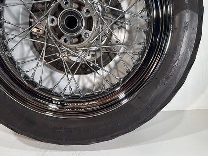 2007 - 2017 Harley-Davidson Dyna Super Glide Custom Front Rear Wheel Rim Tire Spoked 43105-06 , 40979-06