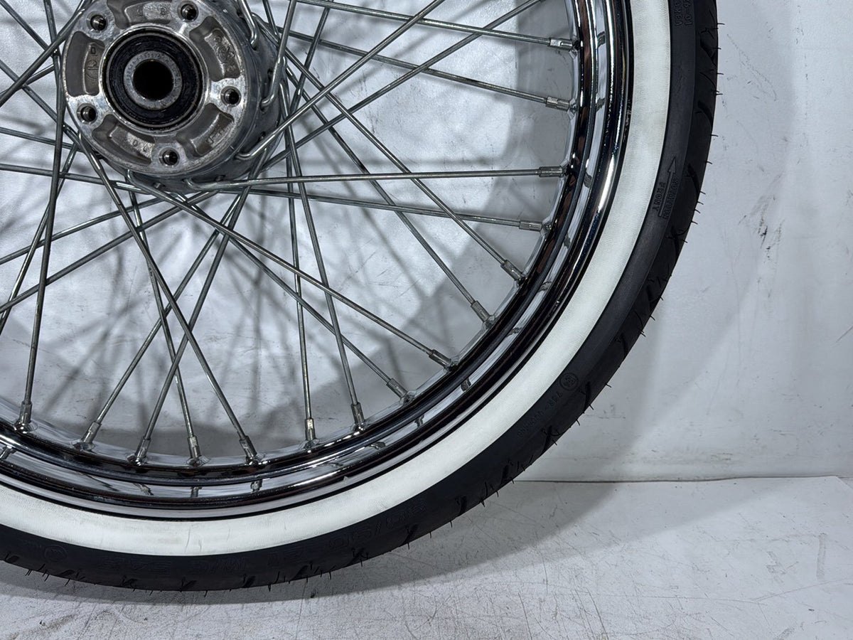 2003 Harley Softail Deuce FXSTD OEM Front Wheel Rim Tire Spoked