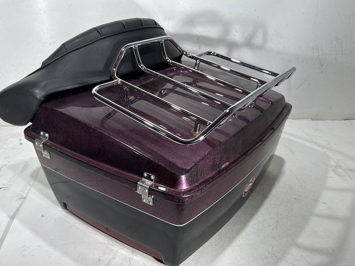 1990 Harley Electra Glide Touring Sport OEM Pass Backrest Tour Pak Luggage NOKey