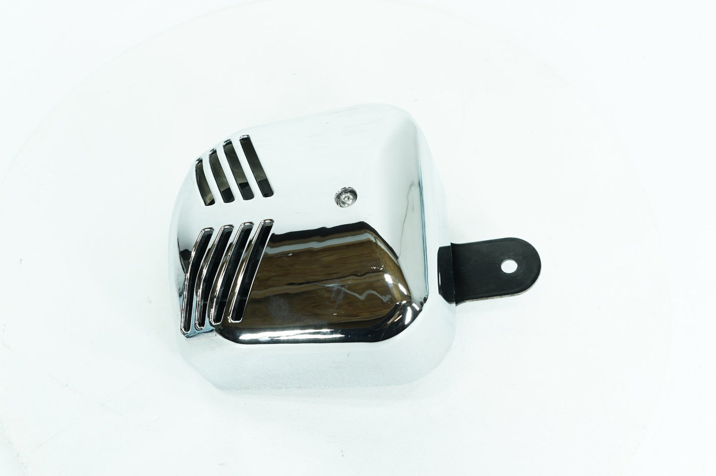 1984 - 1998 Harley-Davidson Touring Electra Glide Classic Horn Signal Klaxon Chrome Cover Ribbed
